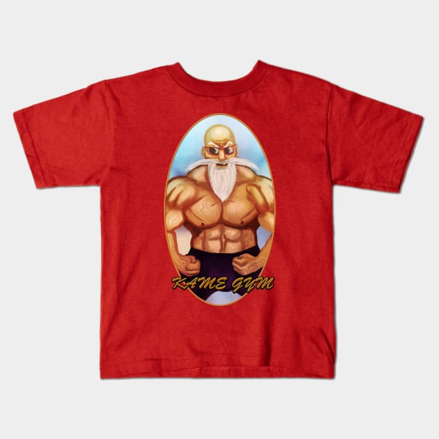 Kame Gym Kids T-Shirt by Genesisvandrake